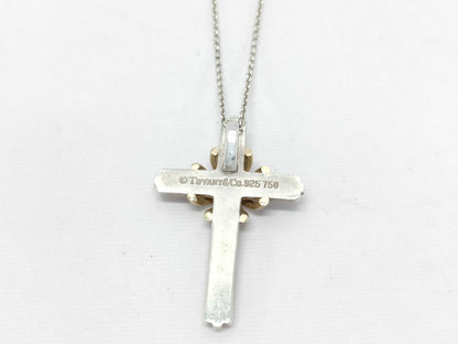 Tiffany & Co. SV925 Signature Cross Necklace Silver Necklace