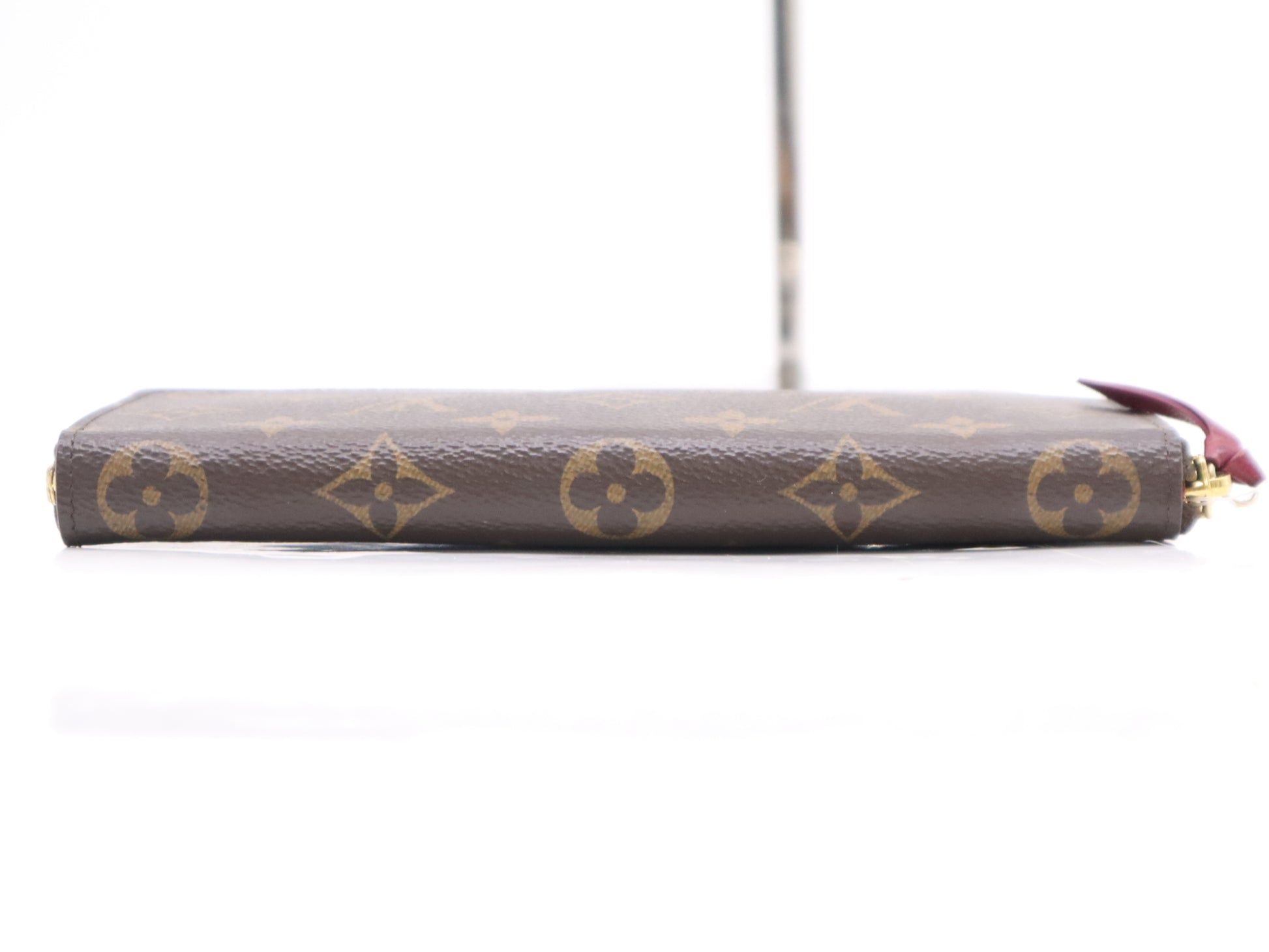 LOUIS VUITTON Monogram M60742 Monogram Portefeuille Clemence Fuchsia Wallet