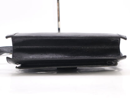 Yves Saint Laurent Leather Shoulder Bag Black Shoulder Bag