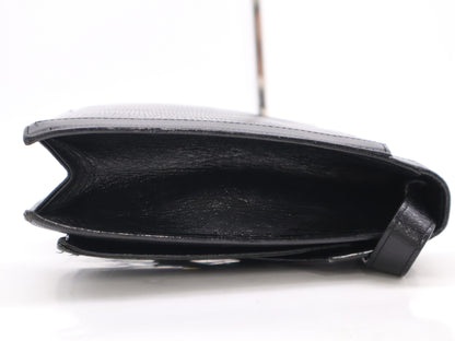 Yves Saint Laurent Leather Shoulder Bag Black Shoulder Bag