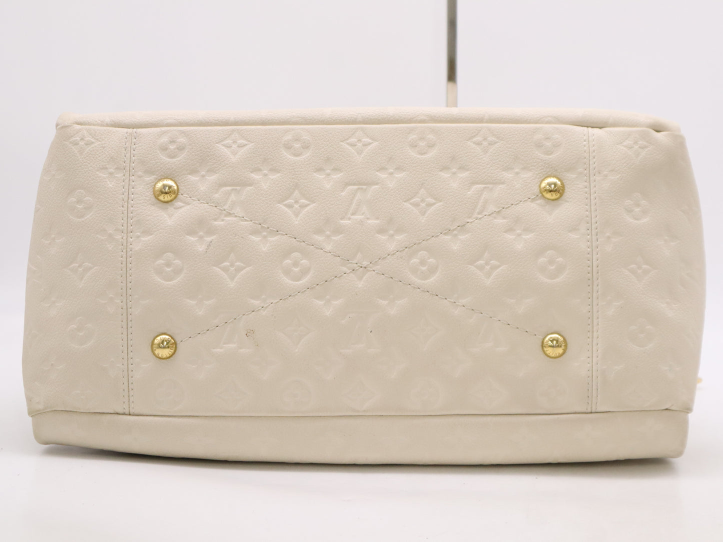 LOUIS VUITTON Monogram Empreinte M93449 Monogram Empreinte Artsy MM Neige Tote Bag