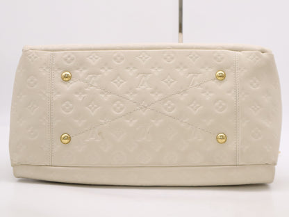 LOUIS VUITTON Monogram Empreinte M93449 Monogram Empreinte Artsy MM Neige Tote Bag