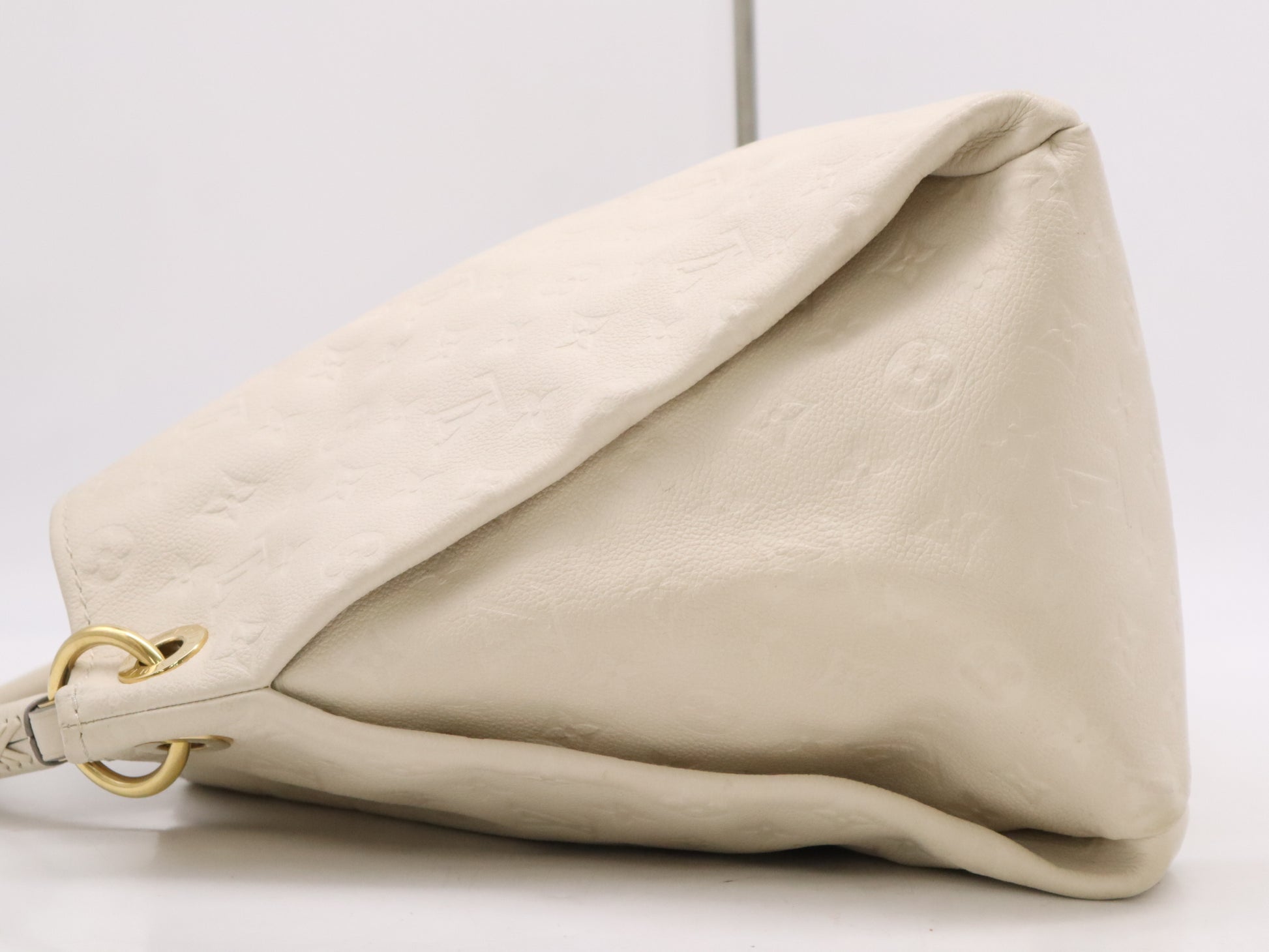 LOUIS VUITTON Monogram Empreinte M93449 Monogram Empreinte Artsy MM Neige Tote Bag