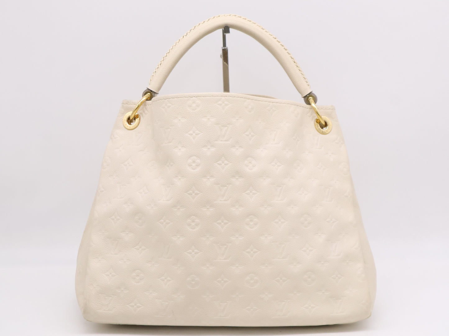 LOUIS VUITTON Monogram Empreinte M93449 Monogram Empreinte Artsy MM Neige Tote Bag