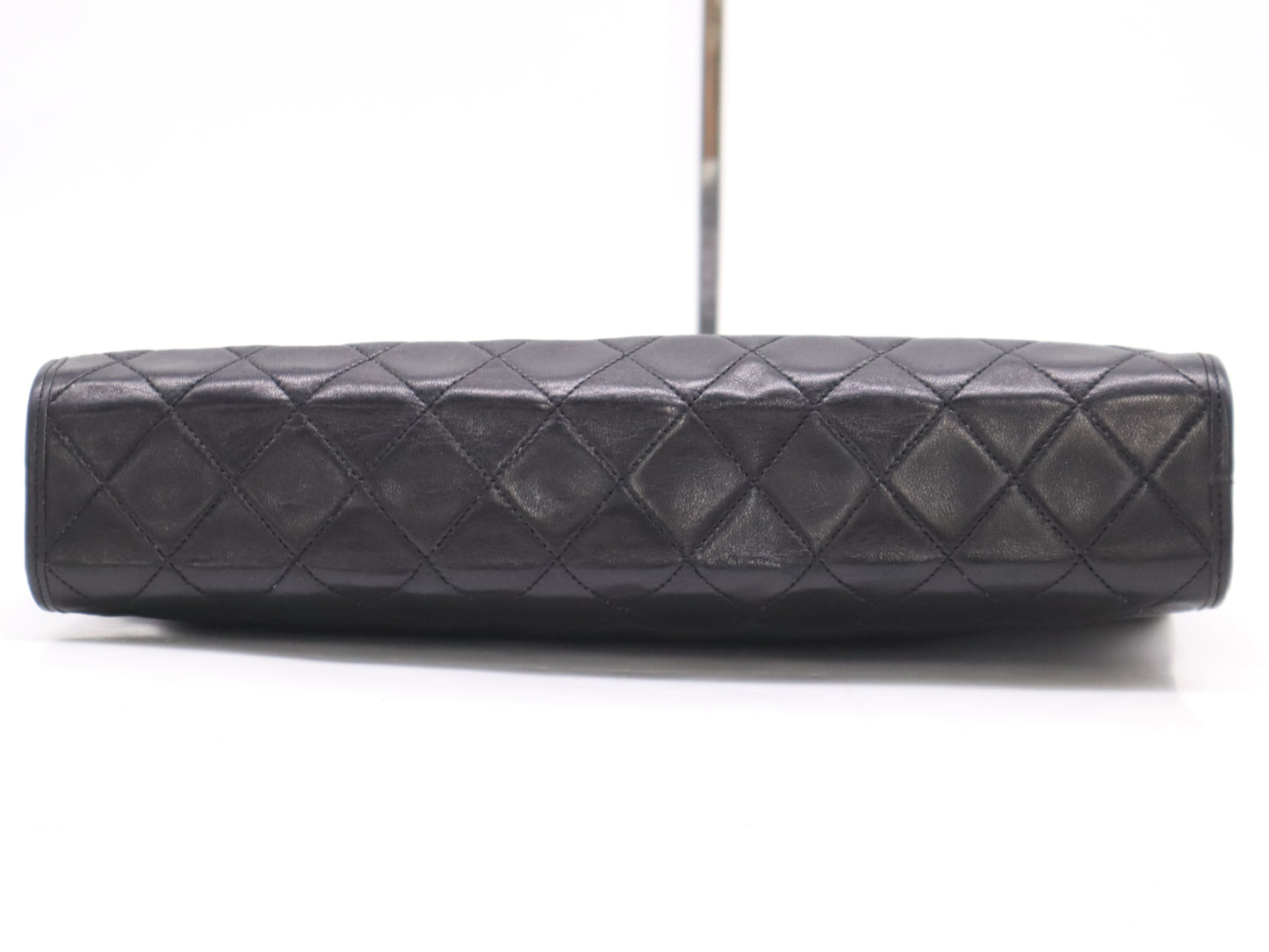 CHANEL Matelasse Lambskin Coco Mark Second Bag with Black GD Hardware and Dust Bag