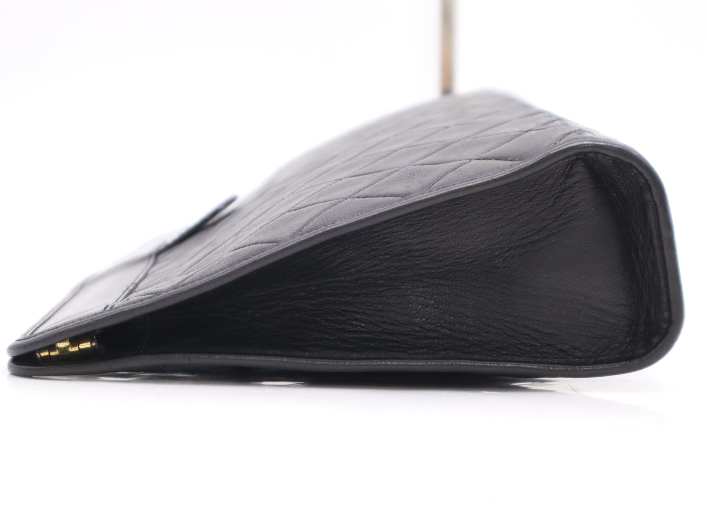 CHANEL Matelasse Lambskin Coco Mark Second Bag with Black GD Hardware and Dust Bag