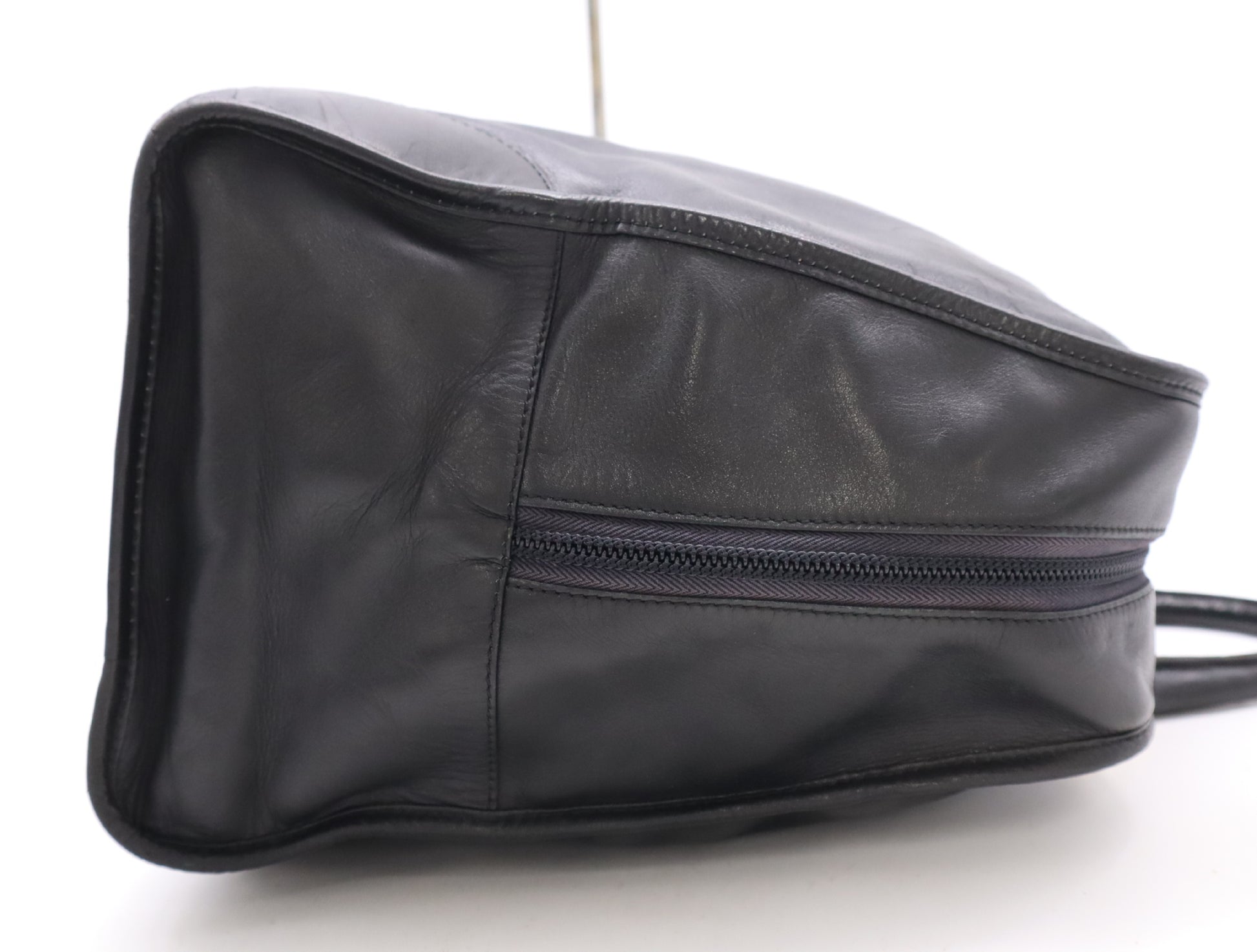 LOEWE Leather Anagram Handbag Boston Bag Black Boston Bag