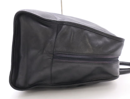 LOEWE Leather Anagram Handbag Boston Bag Black Boston Bag