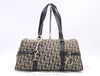 Dior Trotter Canvas and Leather Trotter Pattern Handbag, Black, with Dust Bag