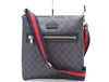 GUCCI GG Supreme 474137 GG Supreme Messenger Bag Black/Gray Shoulder Bag