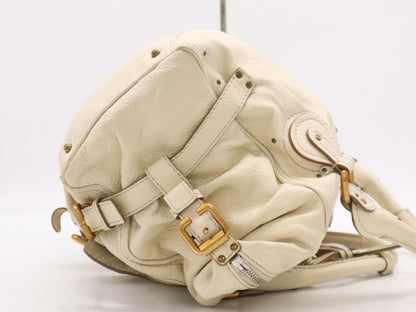 Chloe 02-06-53 Leather Paddington Handbag with Padlock and Key