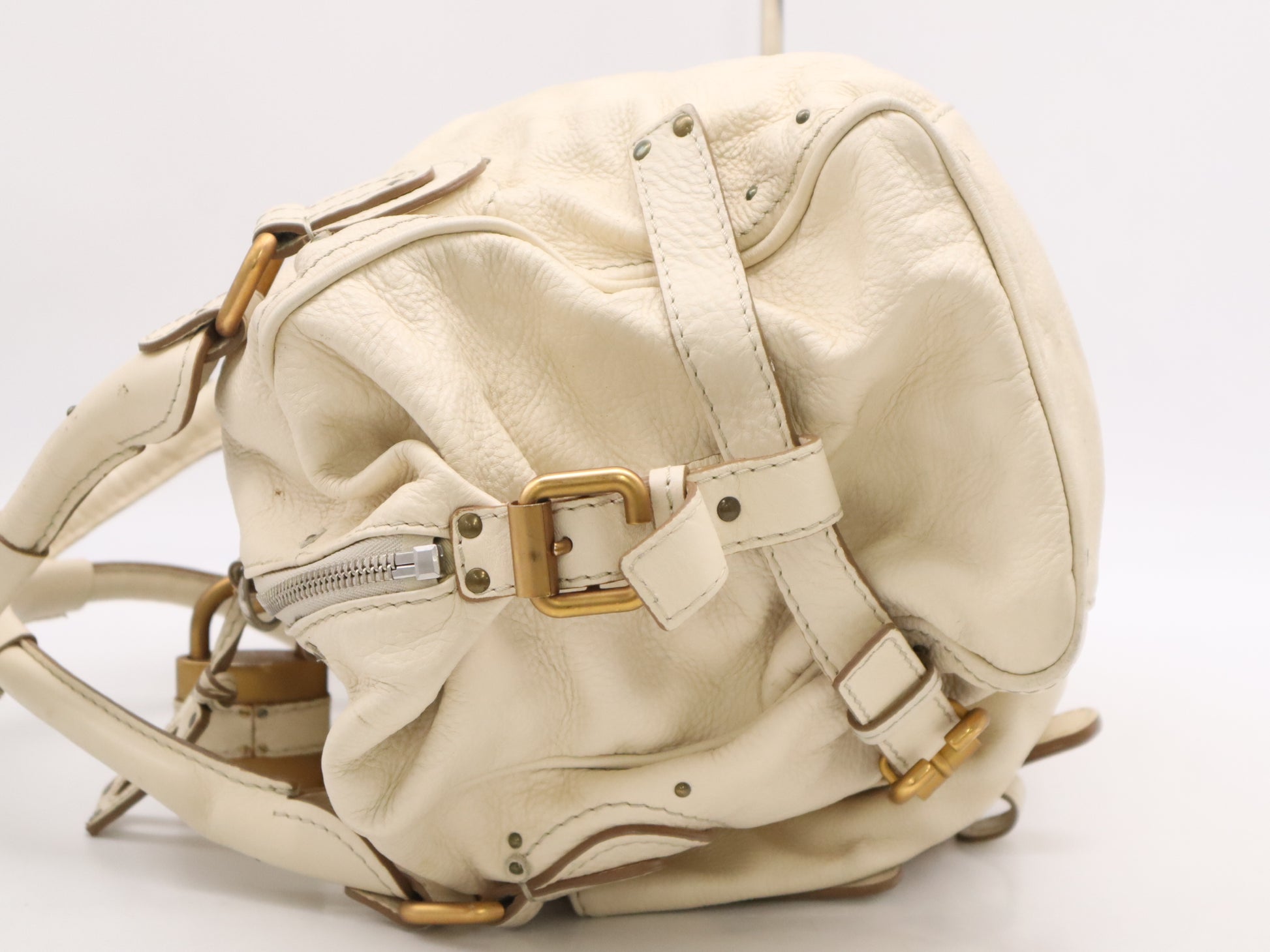 Chloe 02-06-53 Leather Paddington Handbag with Padlock and Key