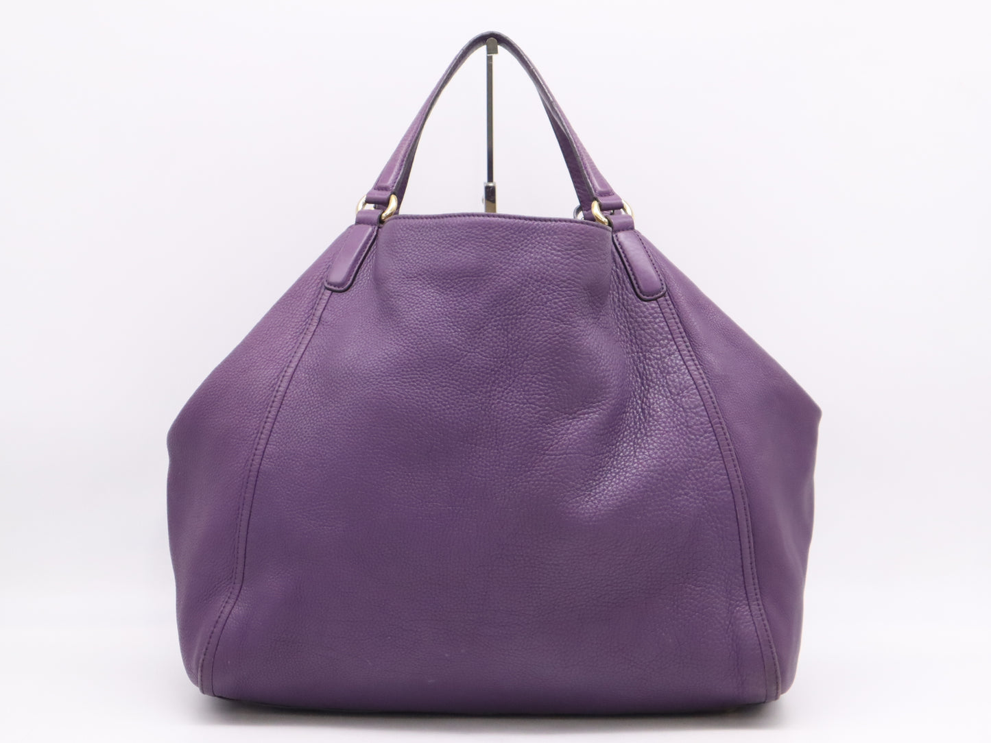GUCCI Soho Leather Tote Bag Purple Shoulder Bag