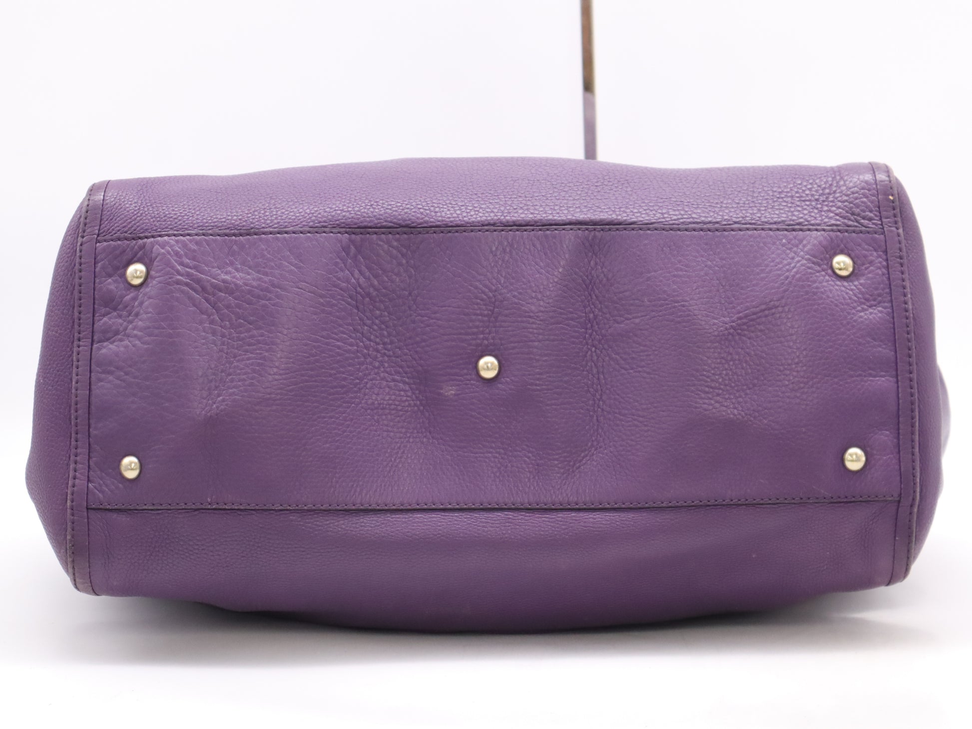 GUCCI Soho Leather Tote Bag Purple Shoulder Bag