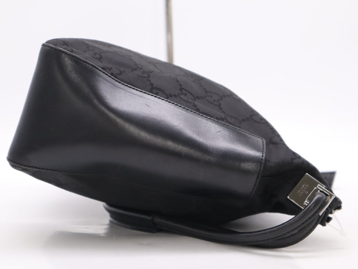 GUCCI 1.3766 GG Nylon Shoulder Bag Black Shoulder Bag