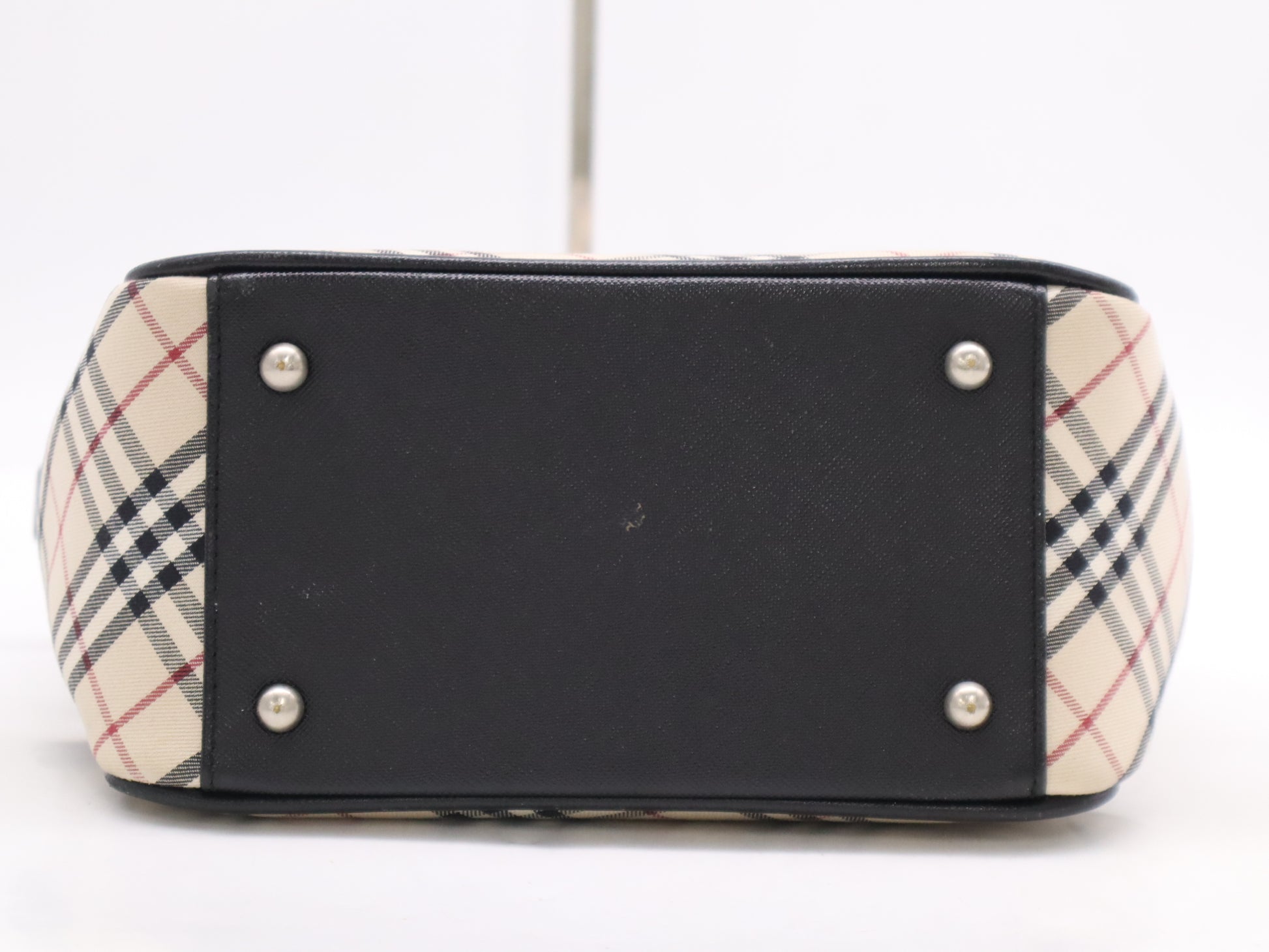 BURBERRY Canvas/Leather Nova Check Shoulder Bag Handbag