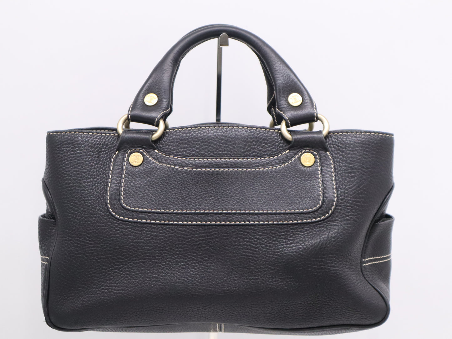 CELINE CE10/14 Leather Boogie Bag Black Handbag