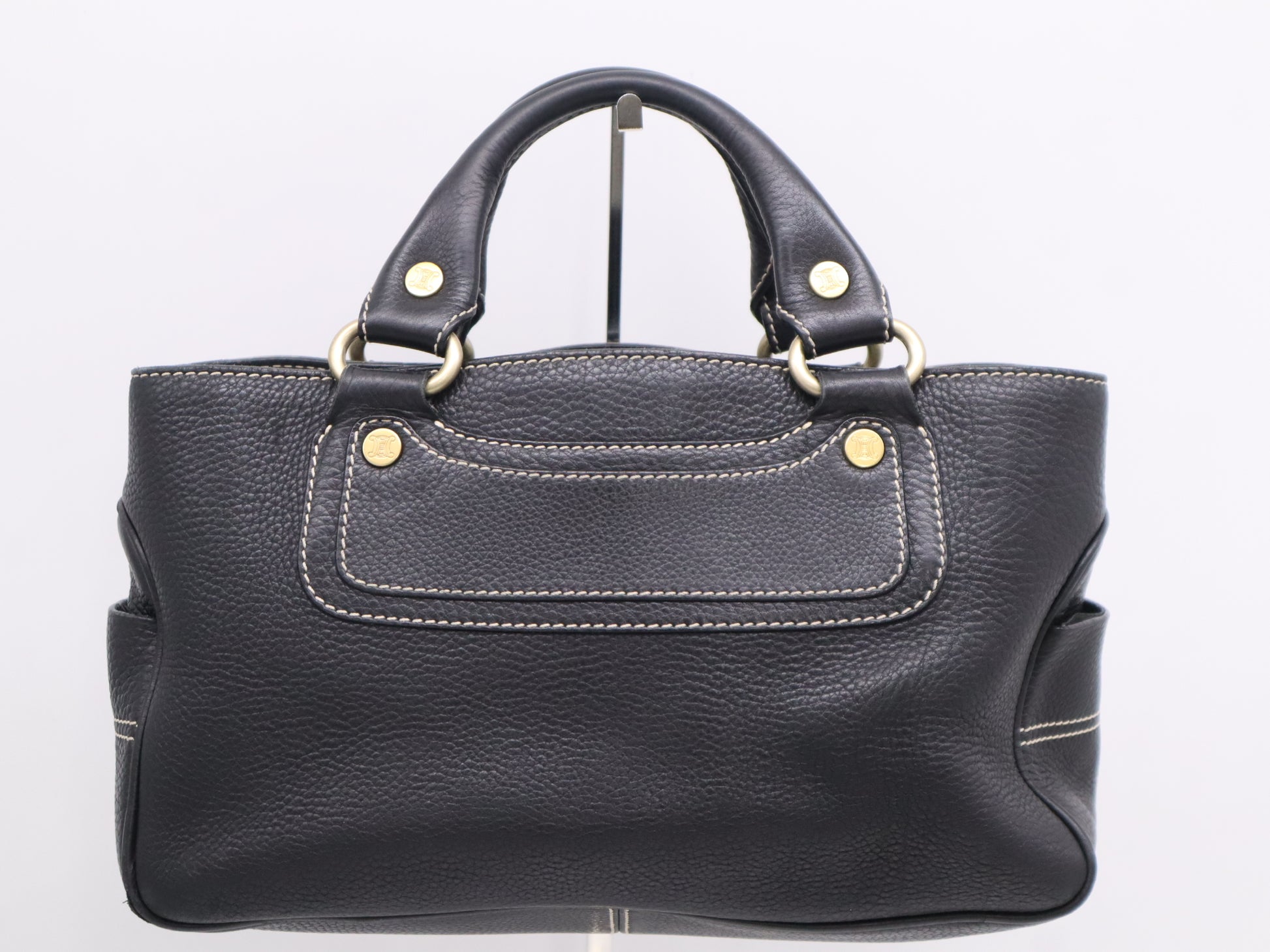 CELINE CE10/14 Leather Boogie Bag Black Handbag