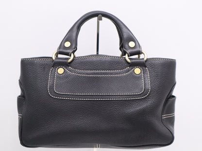 CELINE CE10/14 Leather Boogie Bag Black Handbag