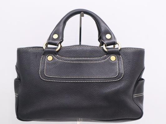 CELINE CE10/14 Leather Boogie Bag Black Handbag