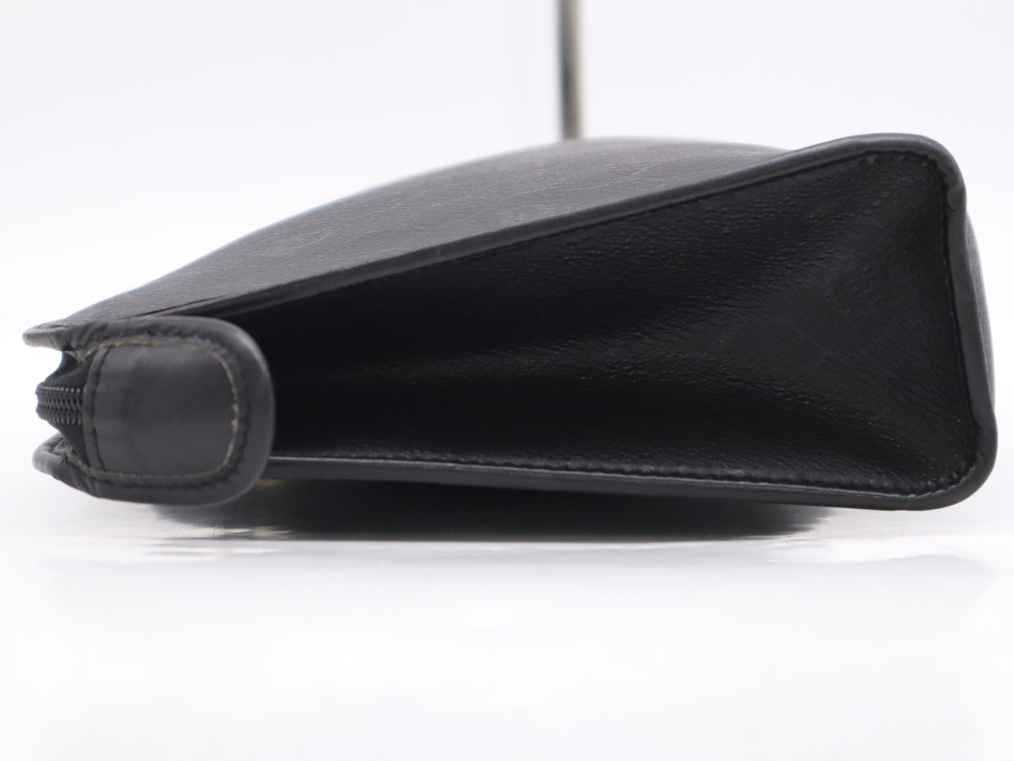 Dior Leather Second Bag Clutch Bag Black with Dust Bag