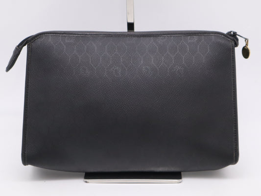 Dior Leather Second Bag Clutch Bag Black with Dust Bag