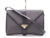 Yves Saint Laurent Leather Triangle Plate Shoulder Bag