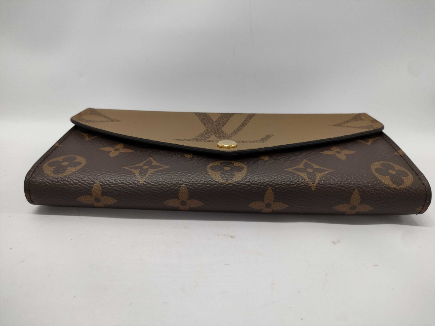 LOUIS VUITTON M80726 Monogram Giant Portefeuille Sarah RFID Verified Wallet with Box and Dust Bag