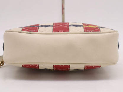 GUCCI GG 447632 Leather GG Marmont Quilted Shoulder Bag 520981 Shoulder Bag