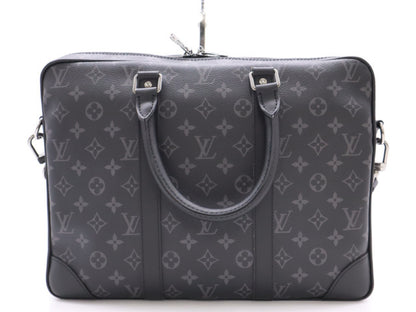 LOUIS VUITTON M46457 Monogram Eclipse Sport Document Voyage Business Bag
