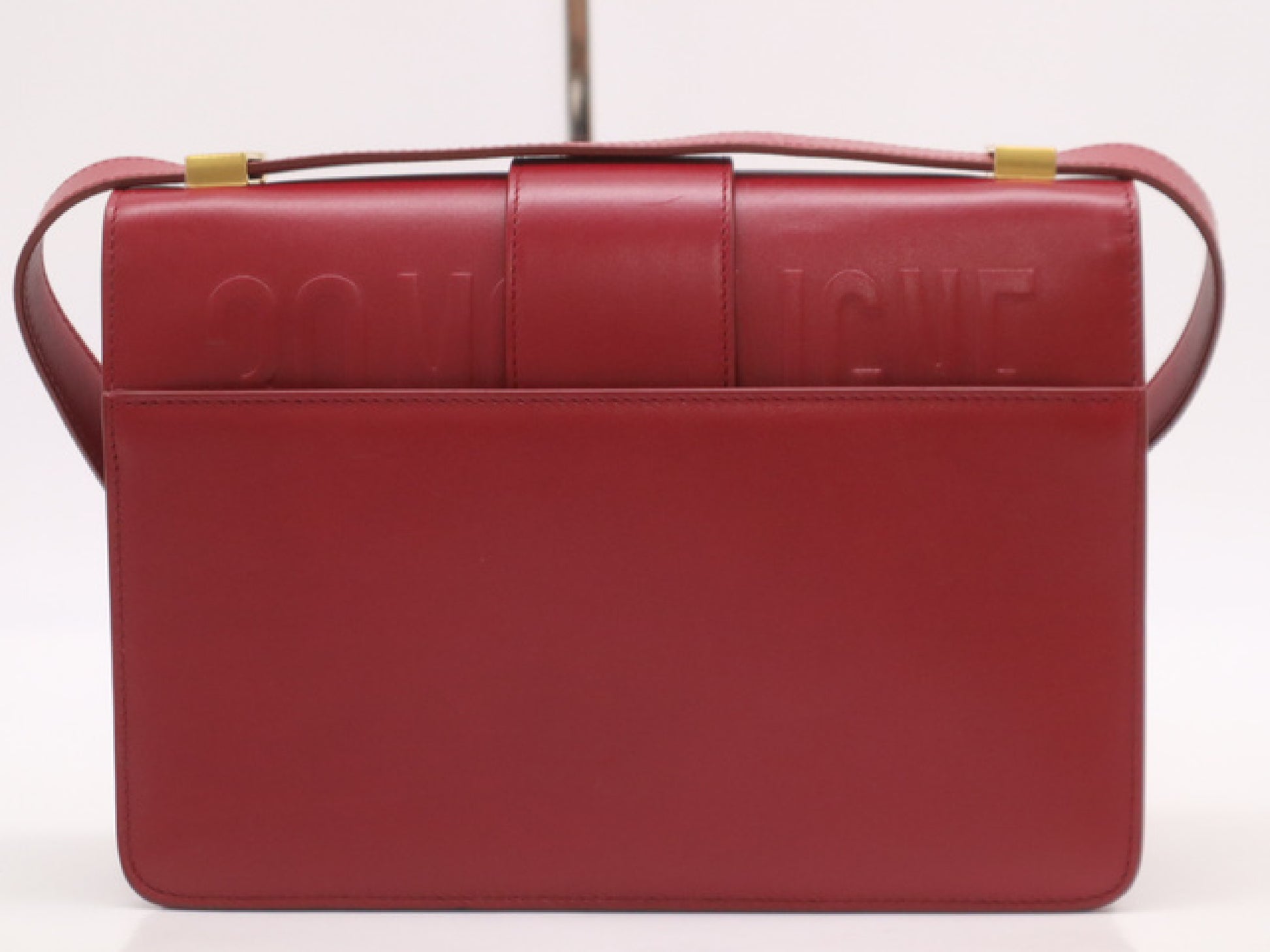 Dior UMOS Leather 30 Montaigne Wine Red Shoulder Bag