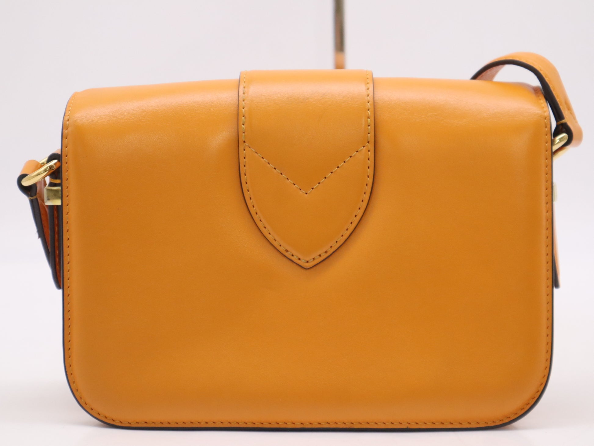 LOUIS VUITTON M55946 Calf Leather Pont Neuf Shoulder Bag Orange Shoulder Bag