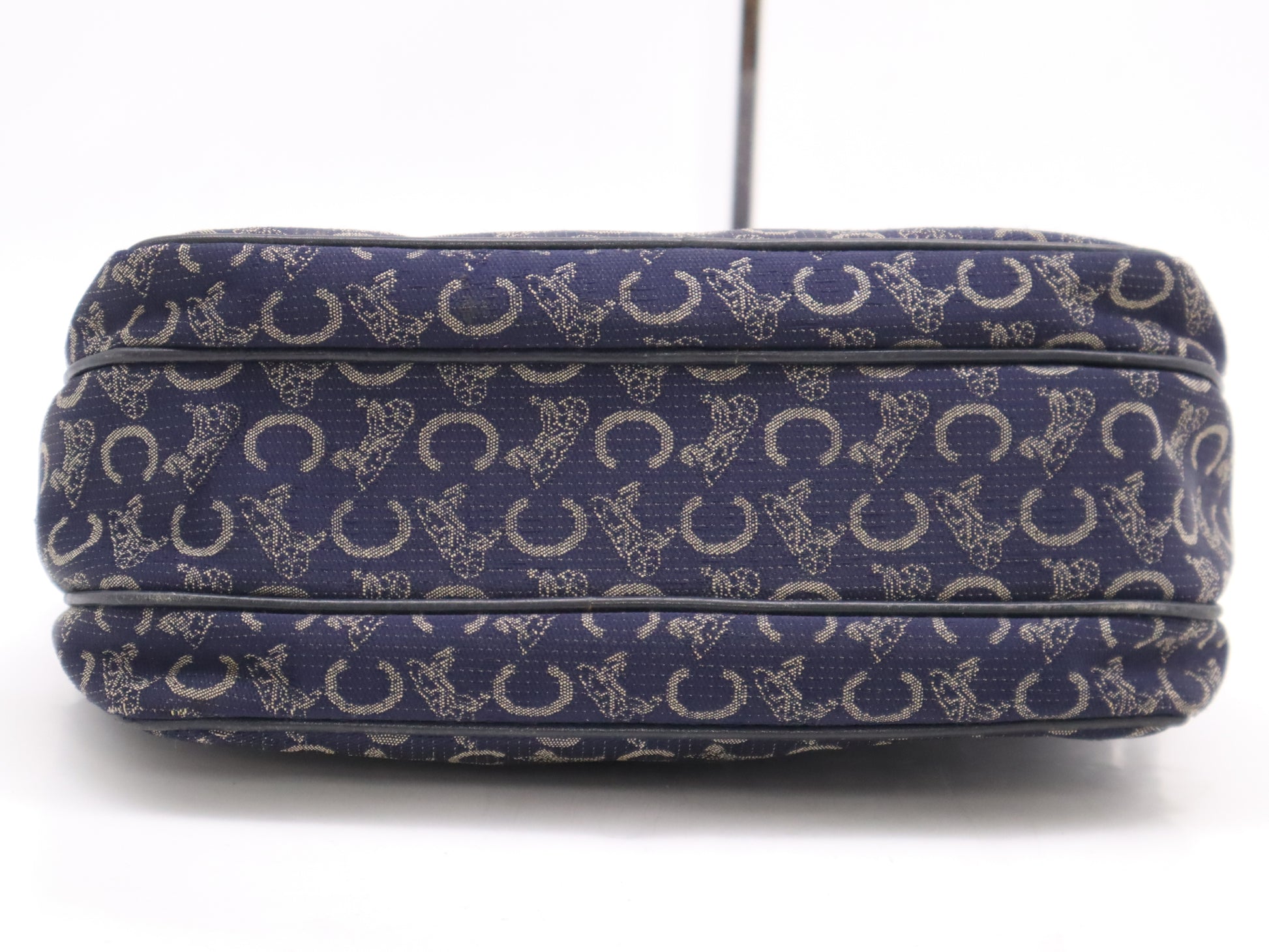 CELINE Canvas C Macadam Shoulder Bag