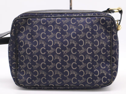 CELINE Canvas C Macadam Shoulder Bag