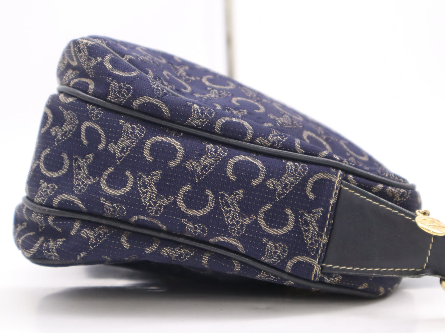 CELINE Canvas C Macadam Shoulder Bag