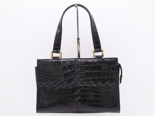 Yves Saint Laurent Leather Handbag Black Handbag