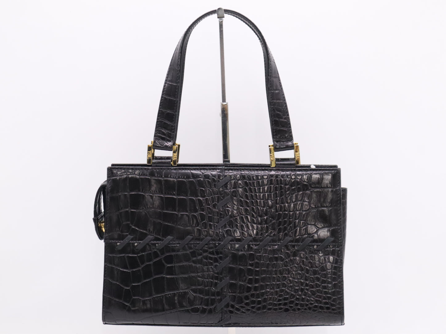 Yves Saint Laurent Leather Handbag Black Handbag