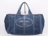 PRADA Denim Canapa Tote Bag