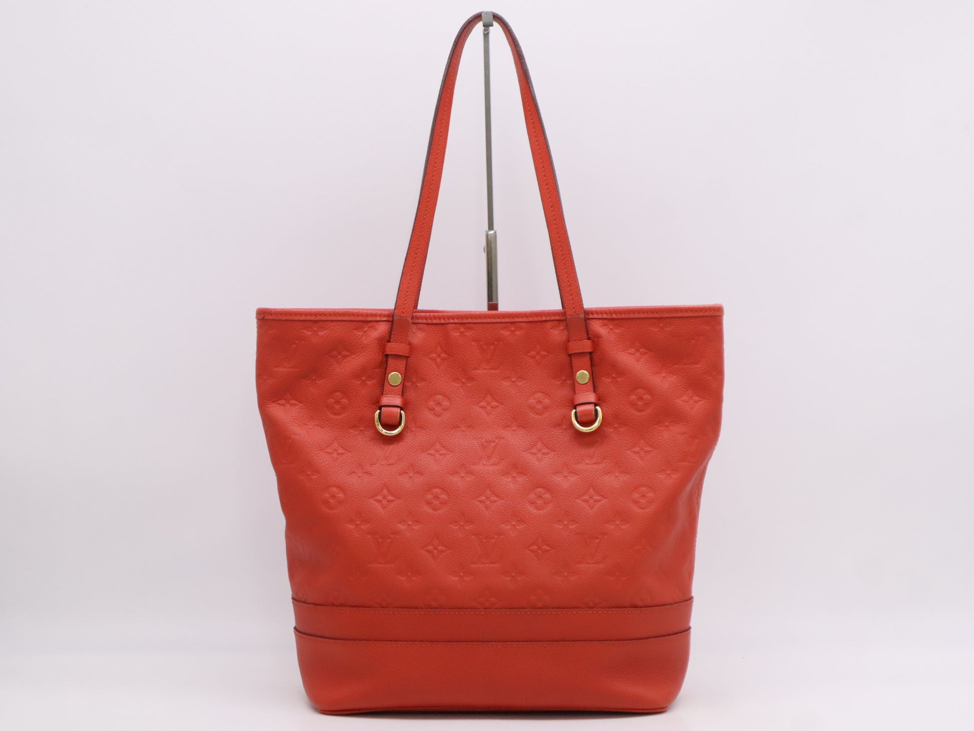 LOUIS VUITTON Monogram Empreinte M40556 Empreinte Batignolles Vertical Orianne Tote Bag with Pouch