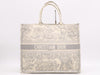Dior Book Tote Large Toile de Jouy Canvas Tote Bag in Gray and Ivory