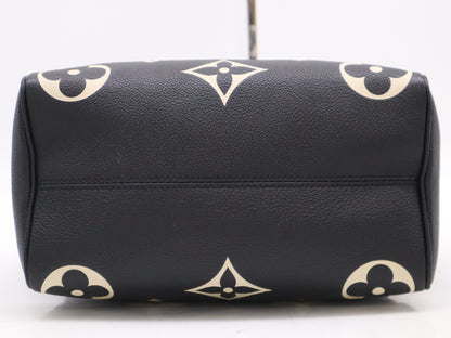 LOUIS VUITTON Monogram Empreinte M58947 Empreinte Speedy 25 Bandouliere, Two-Tone, RFID Verified, Includes Padlock, Two Keys, Shoulder Strap, and Dust Bag