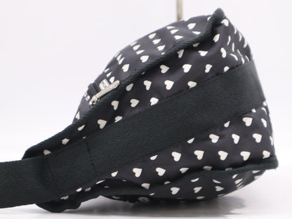 LeSportsac LeSportsac Heart Motif Shoulder Bag Nylon Black Shoulder Bag
