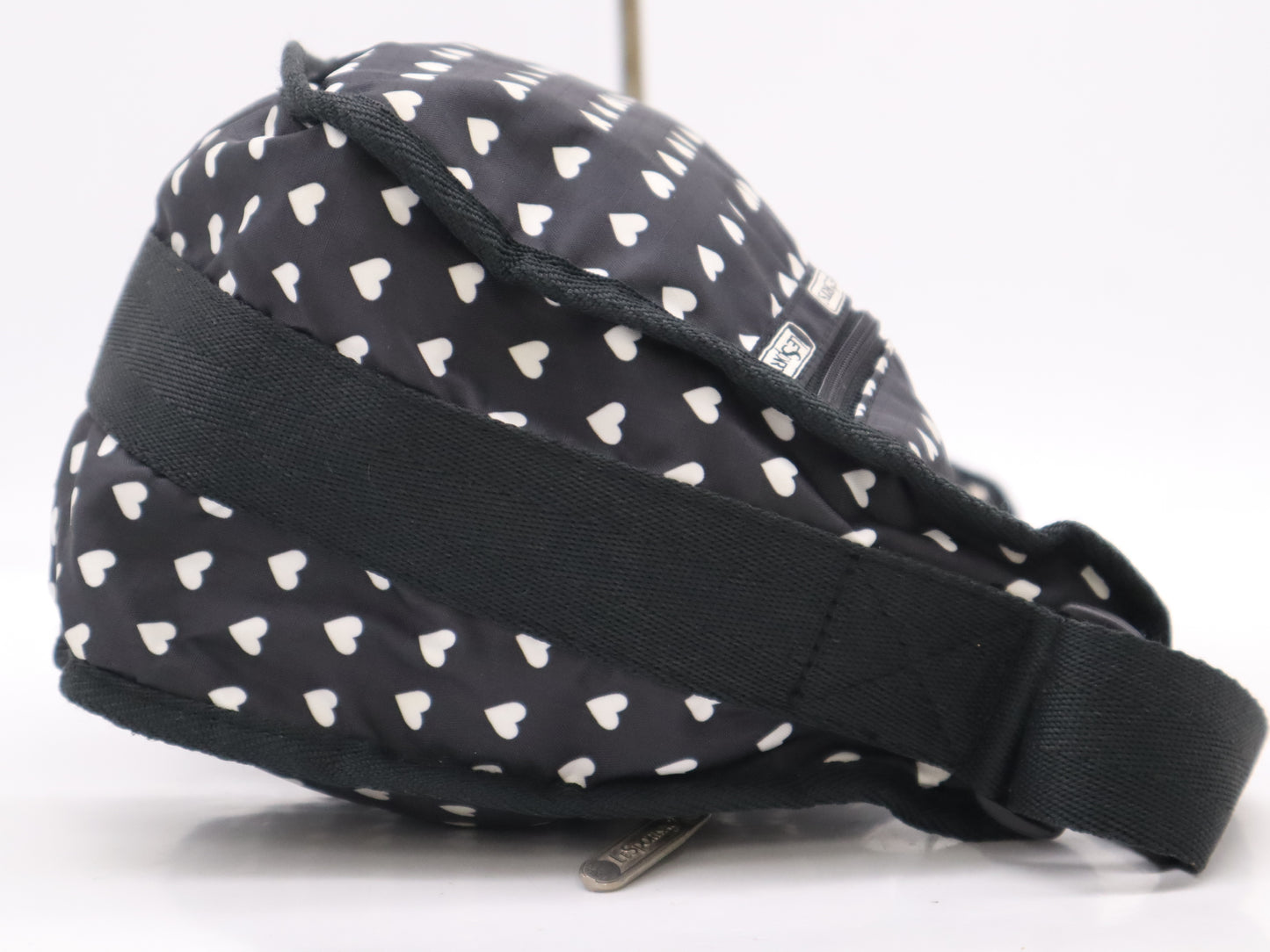 LeSportsac LeSportsac Heart Motif Shoulder Bag Nylon Black Shoulder Bag