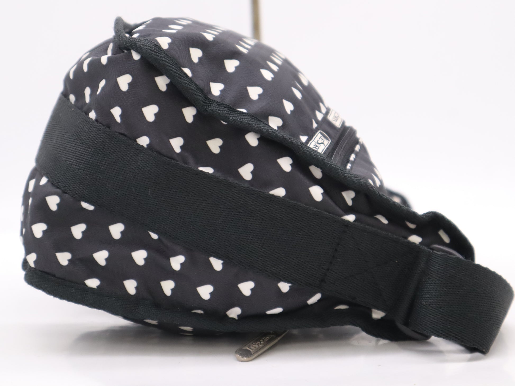 LeSportsac LeSportsac Heart Motif Shoulder Bag Nylon Black Shoulder Bag