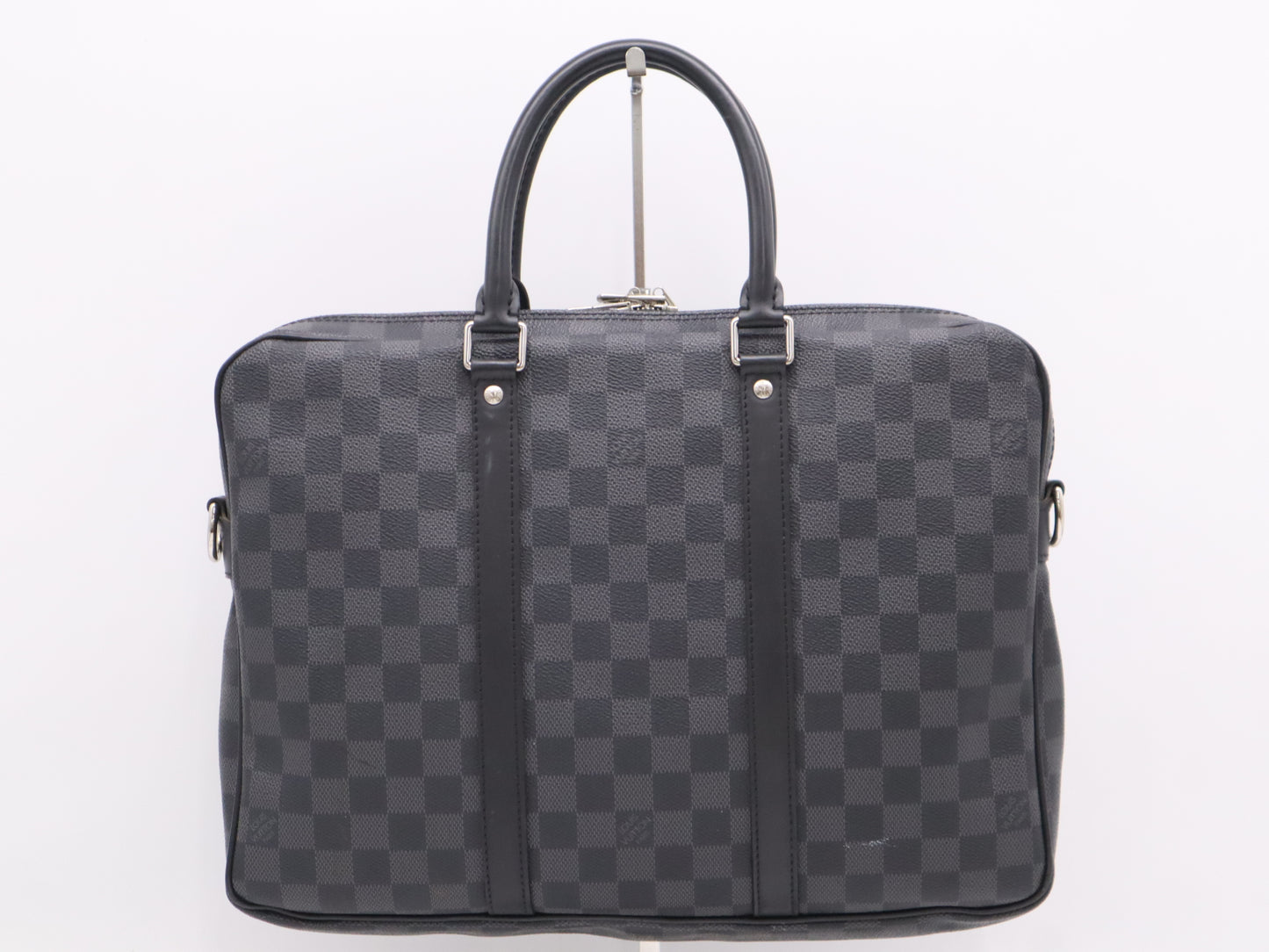 LOUIS VUITTON Damier Graphite N41478 Graphite Porte-Document Voyage PDV PM Business Bag