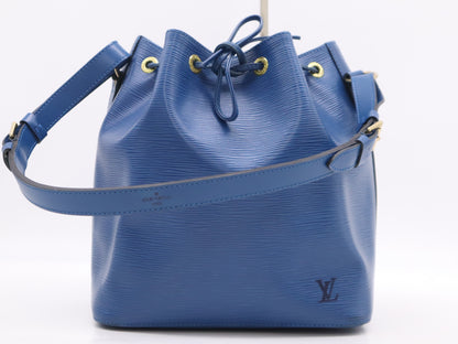 LOUIS VUITTON Epi M44105 Epi Petit Noe Toledo Blue AR0917 Shoulder Bag