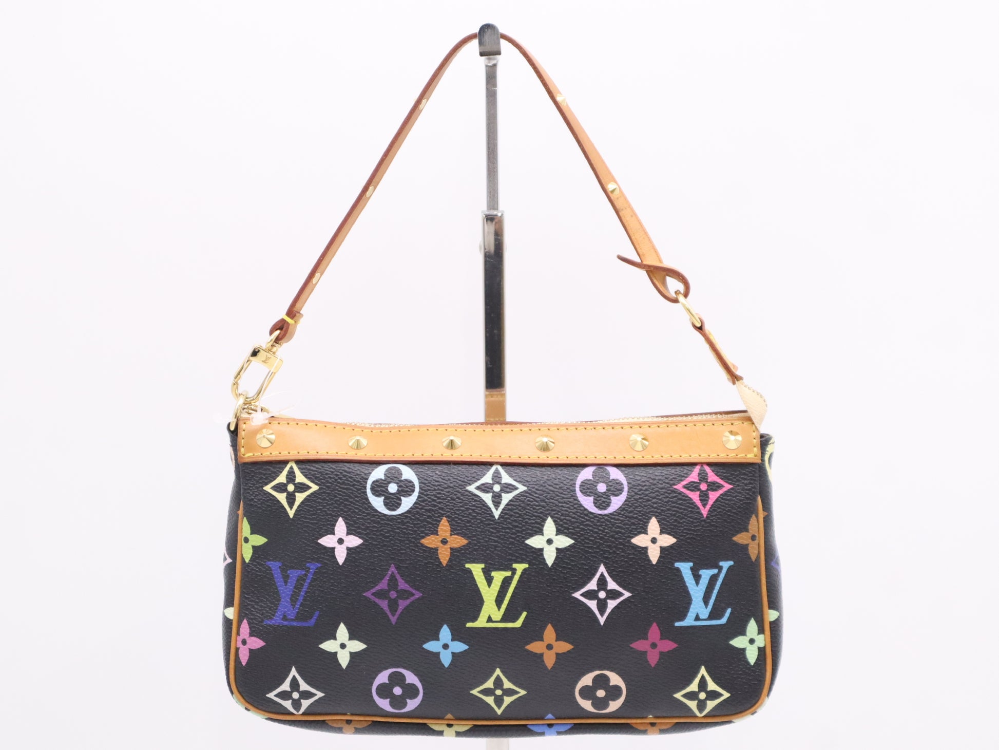 LOUIS VUITTON Monogram Multicolore M92648 Pochette Accessoires Noir Pouch