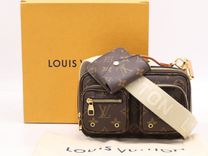 LOUIS VUITTON Monogram M80446 Monogram Utility Crossbody Bag with RFID Ready Dust Bag, Box, and Shoulder Strap