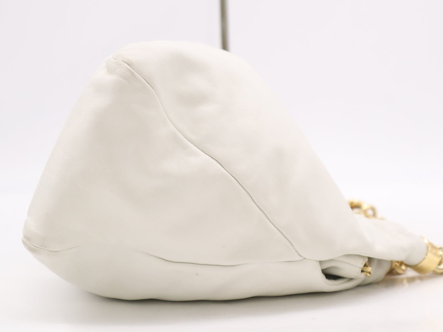 CHANEL Lambskin Shoulder Bag with Large Coco Mark, White Gold Hardware, Seal, Dust Bag and Box, 12138093