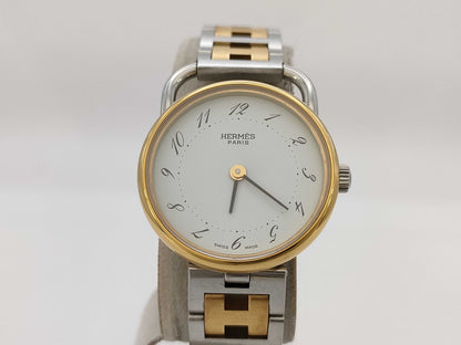 HERMES Arceau Quartz White Dial Women's Watch